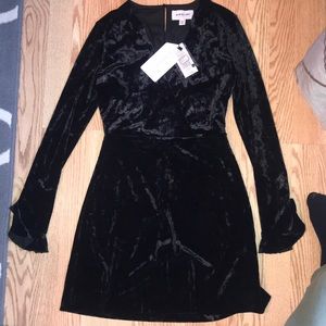 Cute black velvet dress